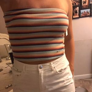 American Eagle • multicolored striped tube top